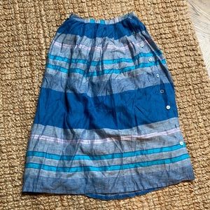 Vintage Carlisle skirt linen / silk lining 4